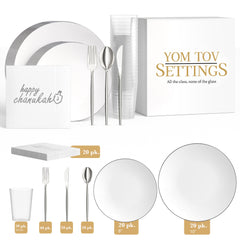 Service for 20 | Silver Classic Hanukkah Combo Set