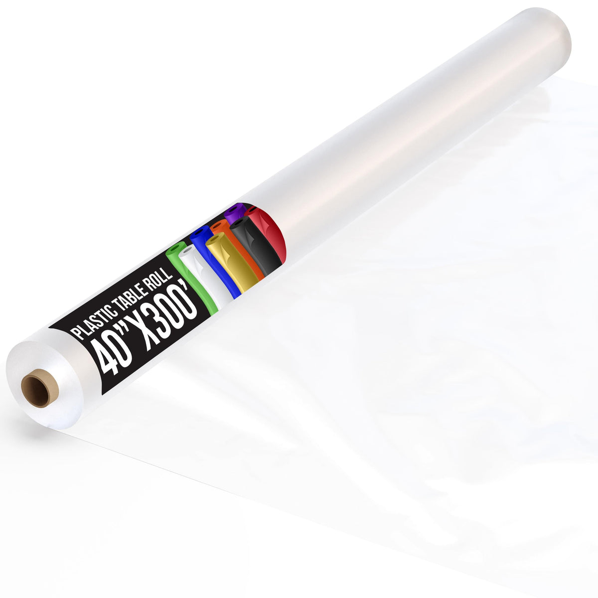 40 In. x 300 Ft. Premium Clear Table Roll