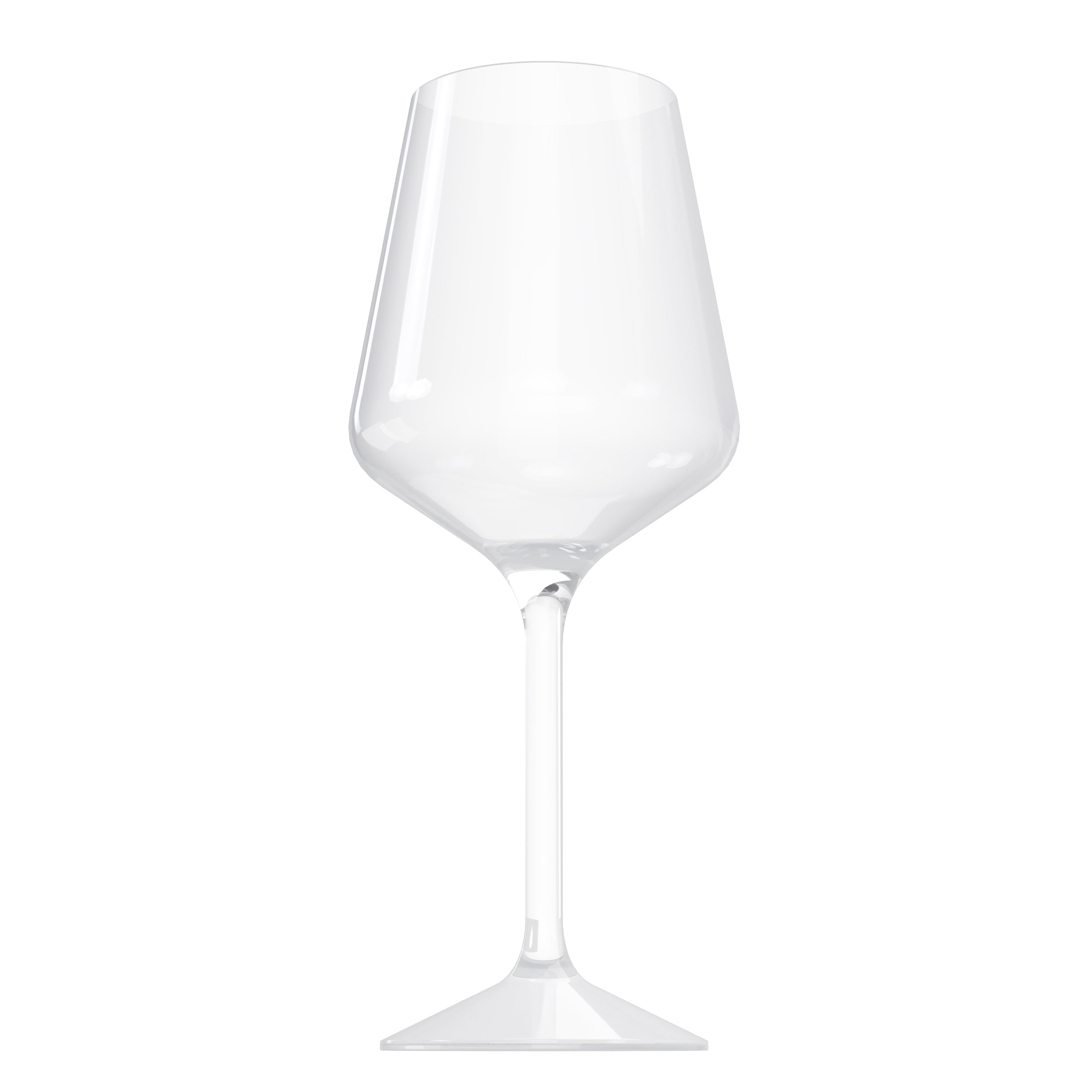 Reusable 16 Oz. Clear Stemmed Wine Glasses | 12 Count