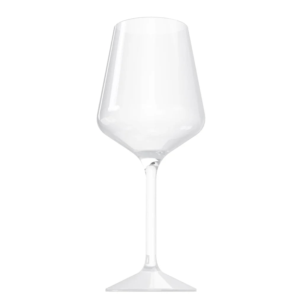 16 Oz. Stemmed Plastic Wine Glasses | 6 Count | Clear