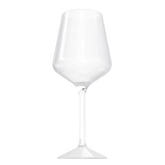 16 Oz. Stemmed Plastic Wine Glasses | 6 Count | Clear