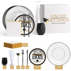 Service For 30 | Black Tie Grad Tableware Set (294pcs)