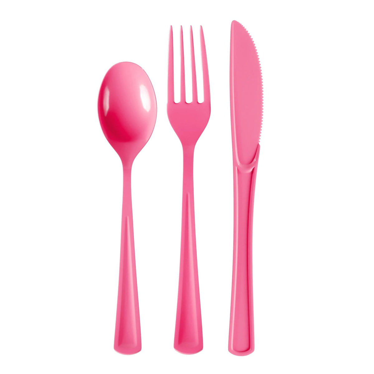 Cerise Cutlery Combo Set - 50 Forks 50 Spoons And 50 Knives