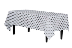 Black Polka Dot Table Cover | 12 Pack