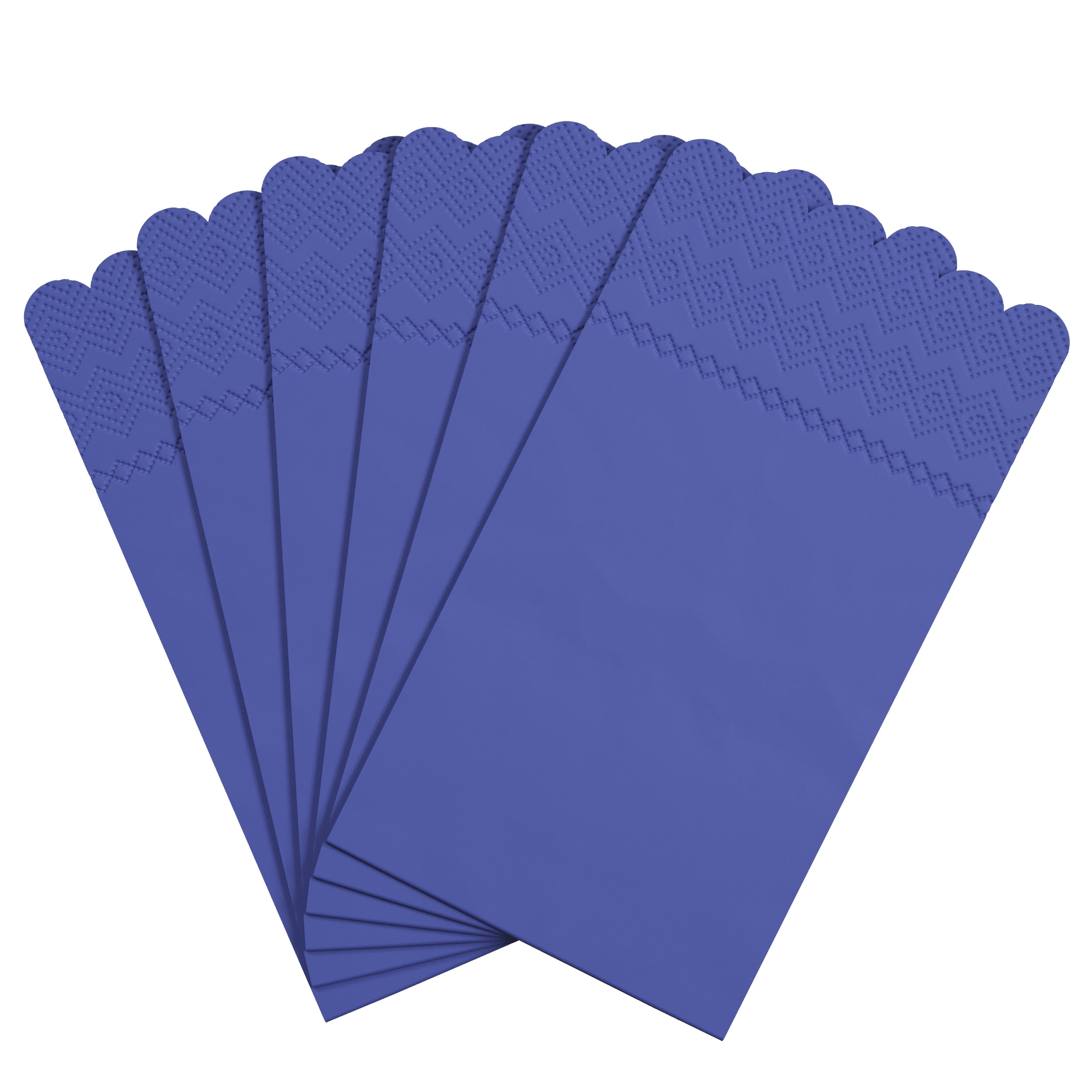 3 Ply Periwinkle Scalloped Dinner Napkins | 100 Count