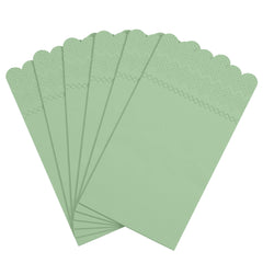 3 Ply Pistachio Green Scalloped Dinner Napkins | 800 Count