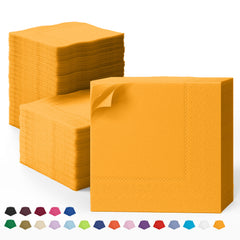 Yellow Dinner Napkins | 100 Count