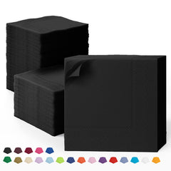 Black Dinner Napkins | 100 Count