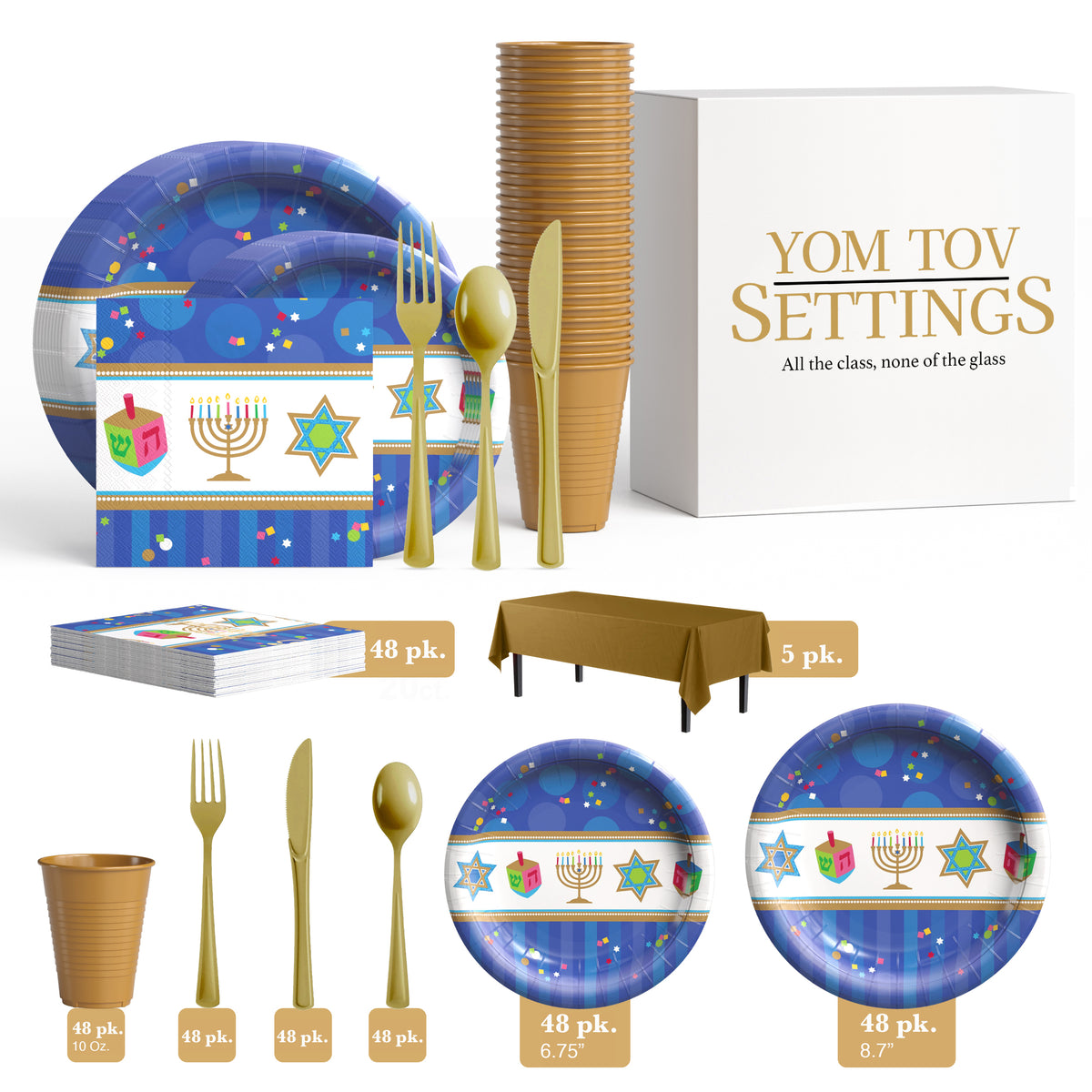 Hanukkah Kit | Service for 48