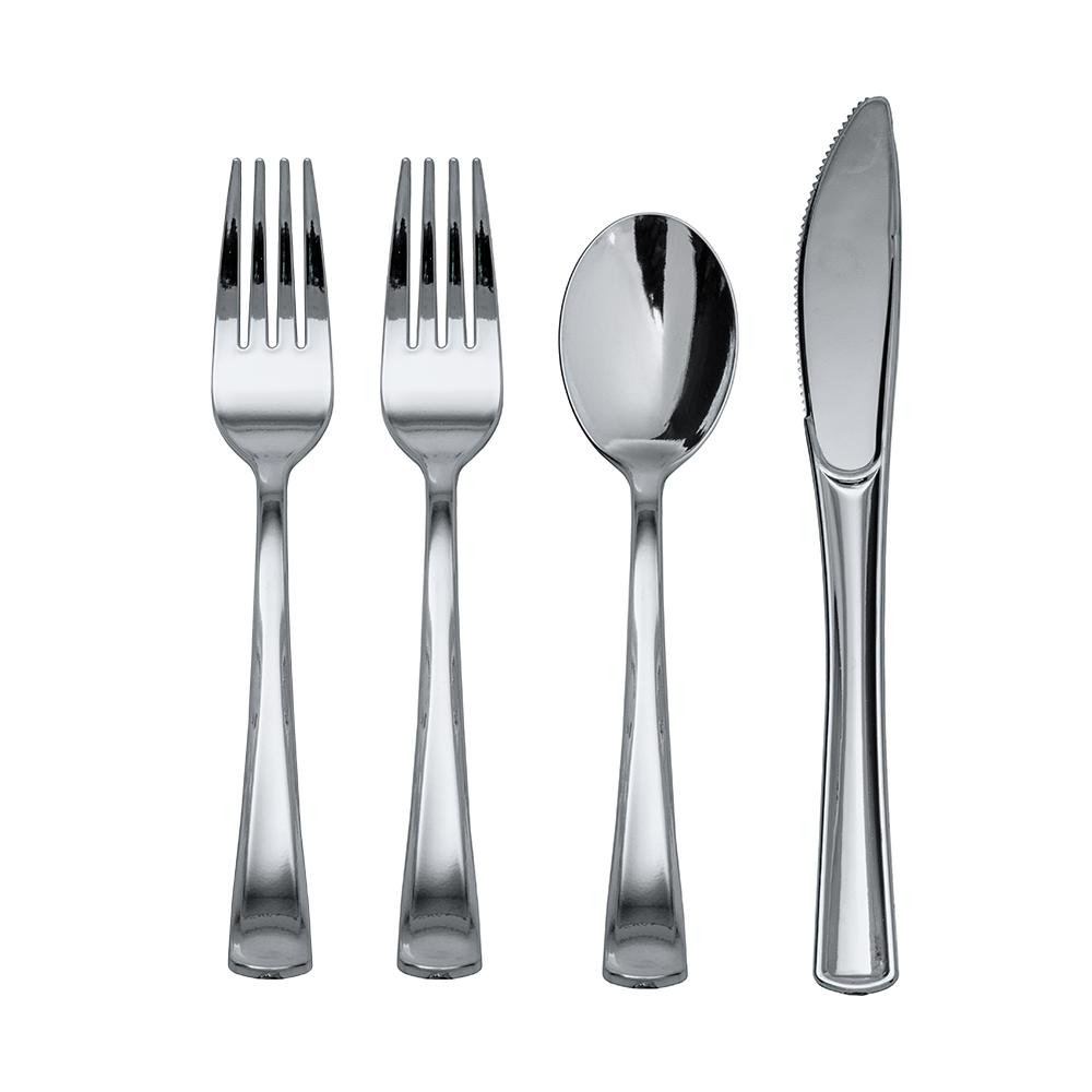 480 Piece Silver Full Cutlery Combo Set