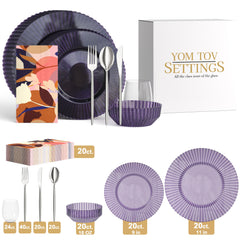 Service for 20 | Violet Gemstone Joy, Shushan Edition