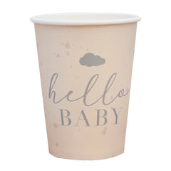 Ginger Ray Hello Baby 12oz Paper Cups, 8-ct - Case of 60