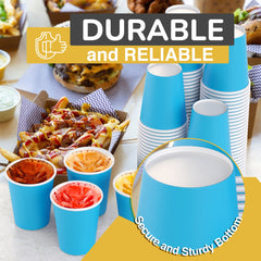 12 Oz. Turquoise Paper Cups | 500 Count