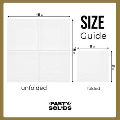 White Dinner Napkins | 100 Count