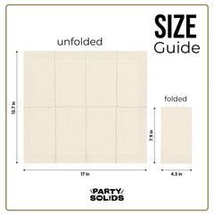 Ivory Guest Towel Napkins | 80 Count