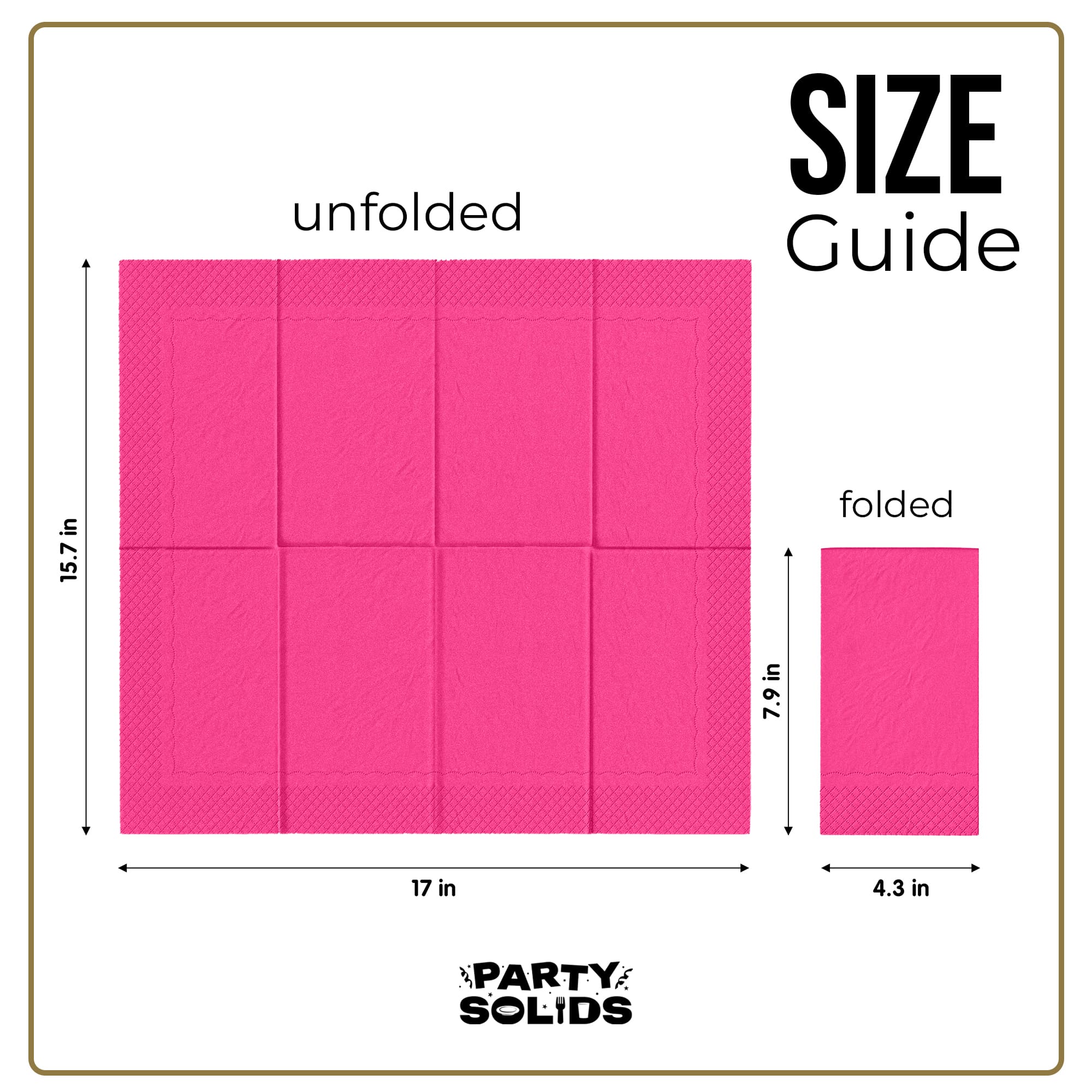 Cerise Guest Towel Napkins | 80 Count