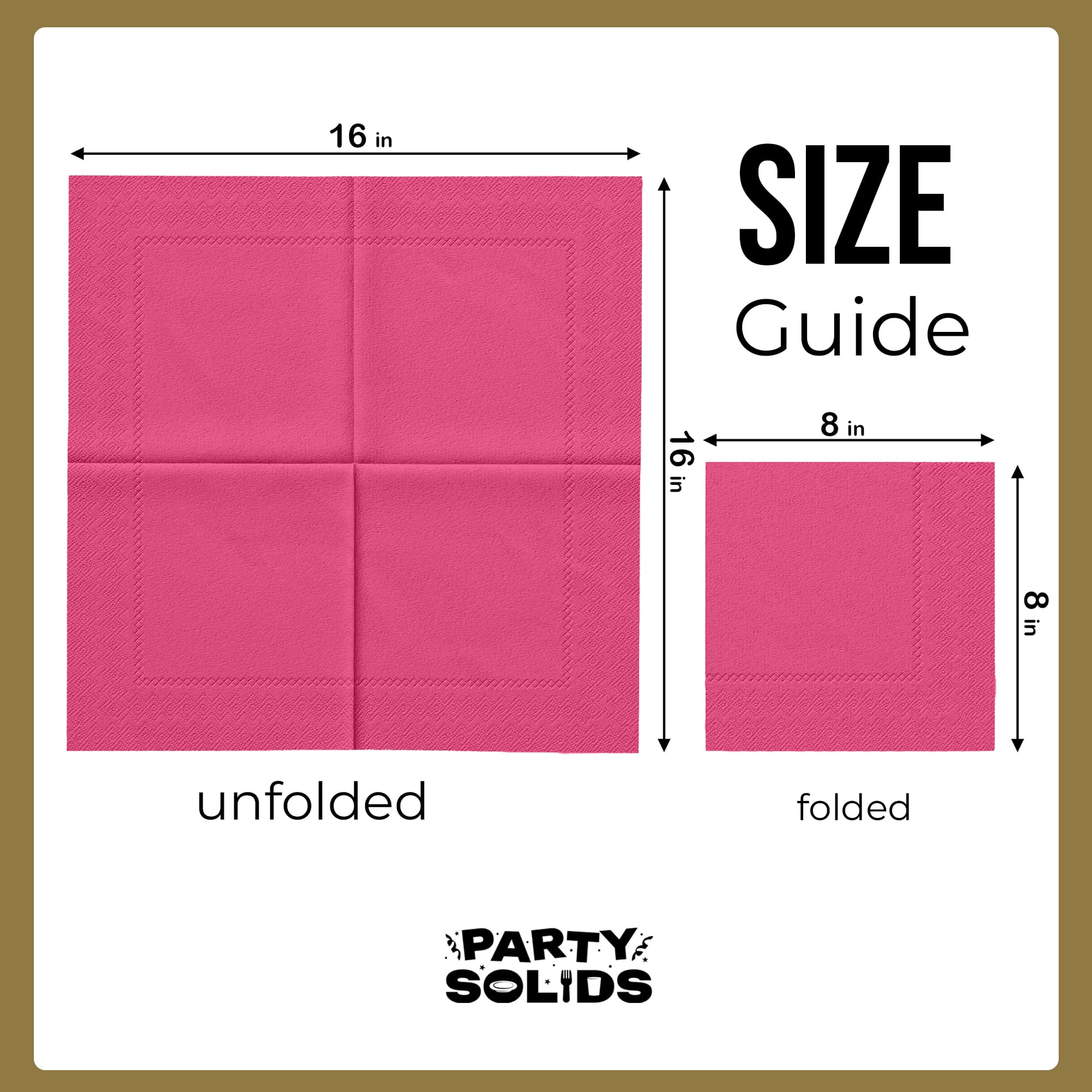 Cerise Dinner Napkins | 100 Count