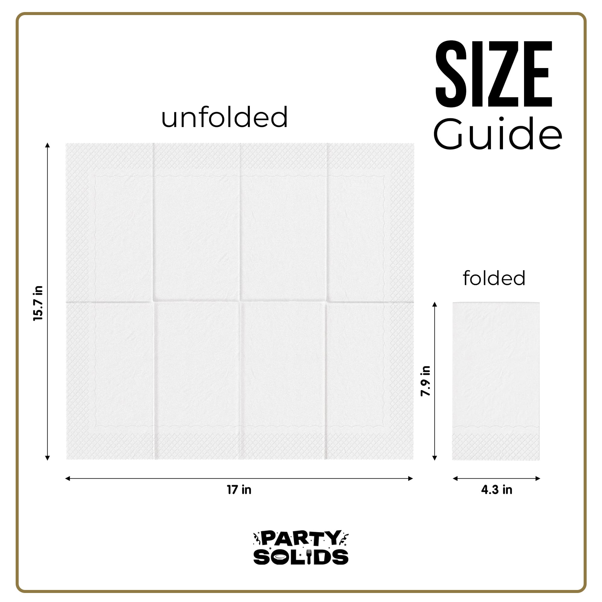 White Guest Towel Napkins | 80 Count