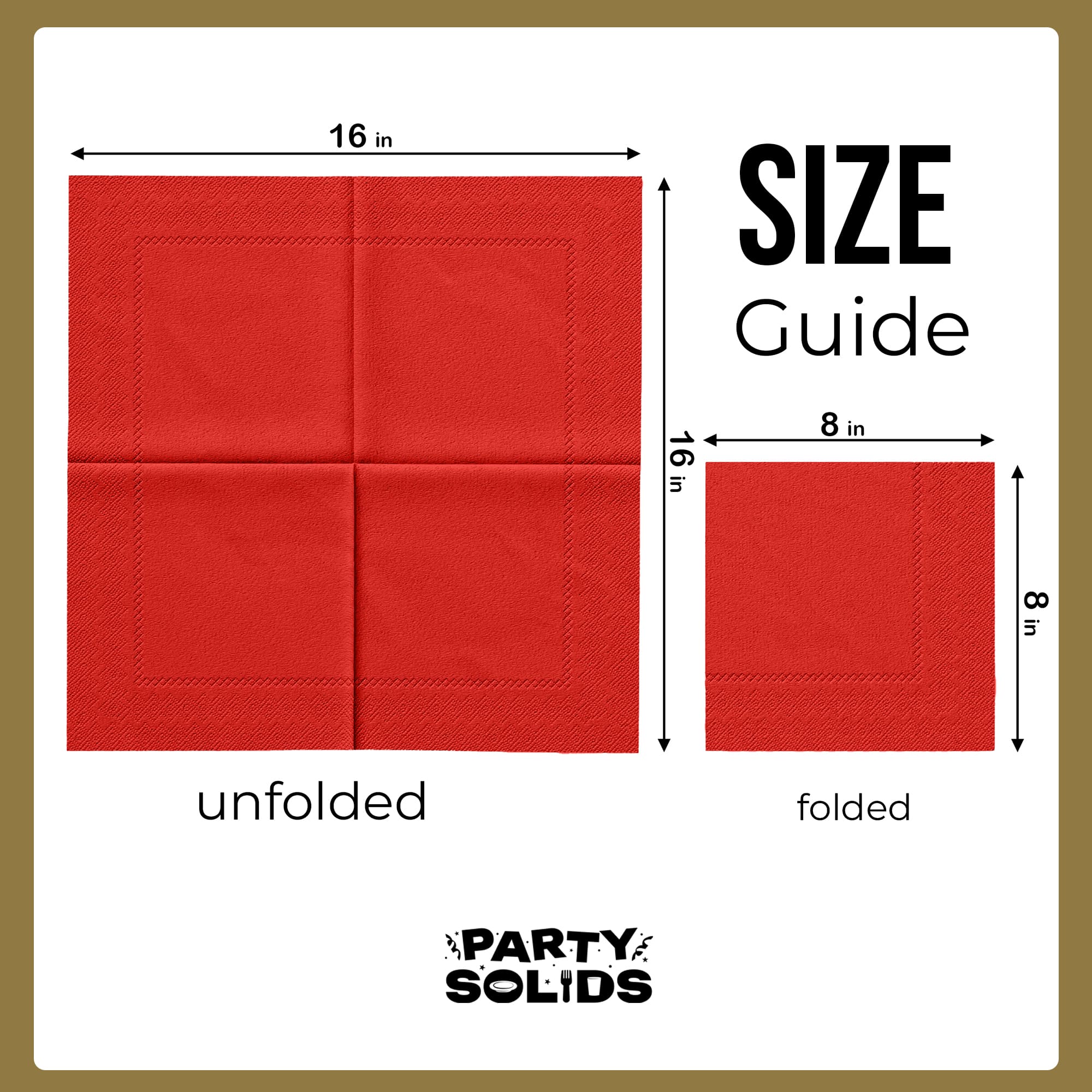 Red Dinner Napkins | 100 Count