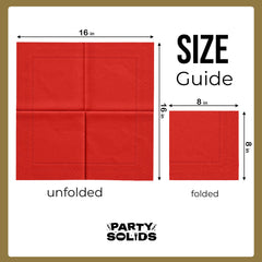 Red Dinner Napkins | 100 Count
