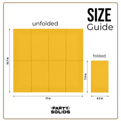 Yellow Guest Towel Napkins | 80 Count