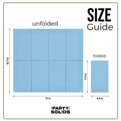 Light Blue Guest Towel Napkins | 80 Count