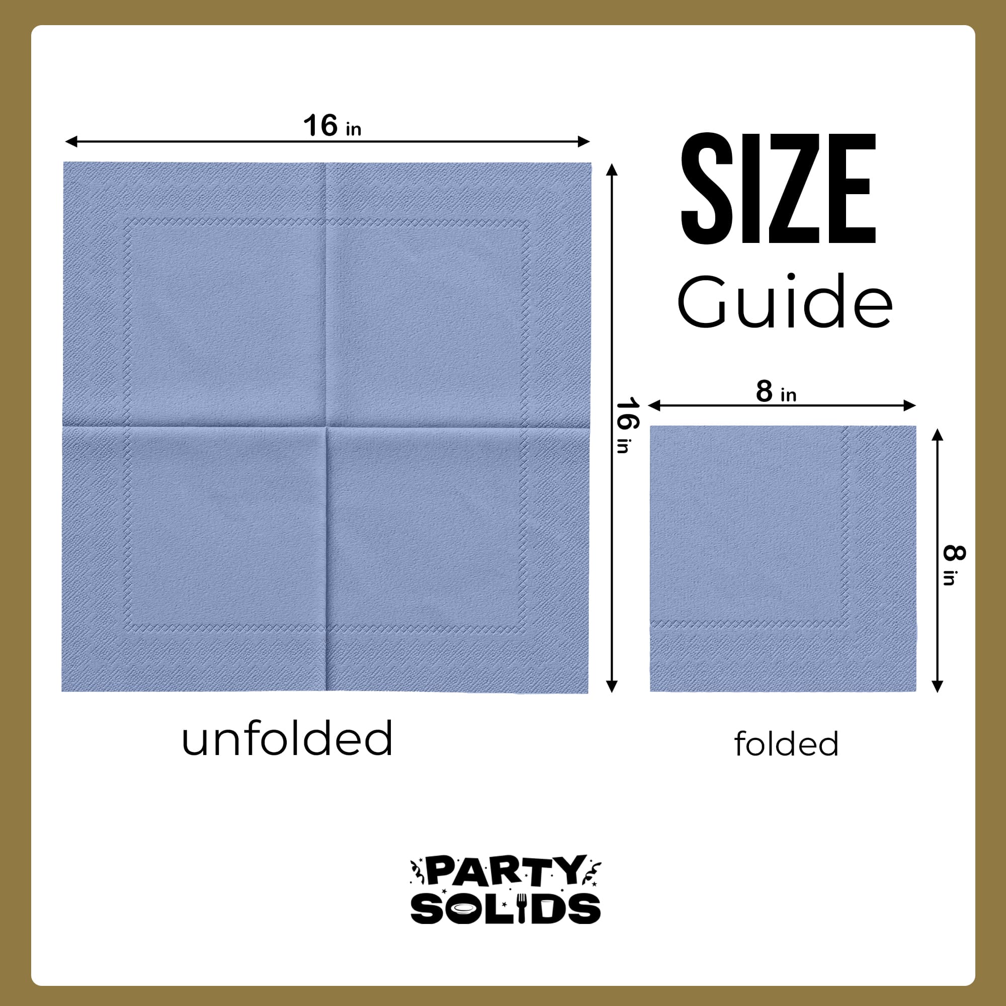 Silver Dinner Napkins | 100 Count