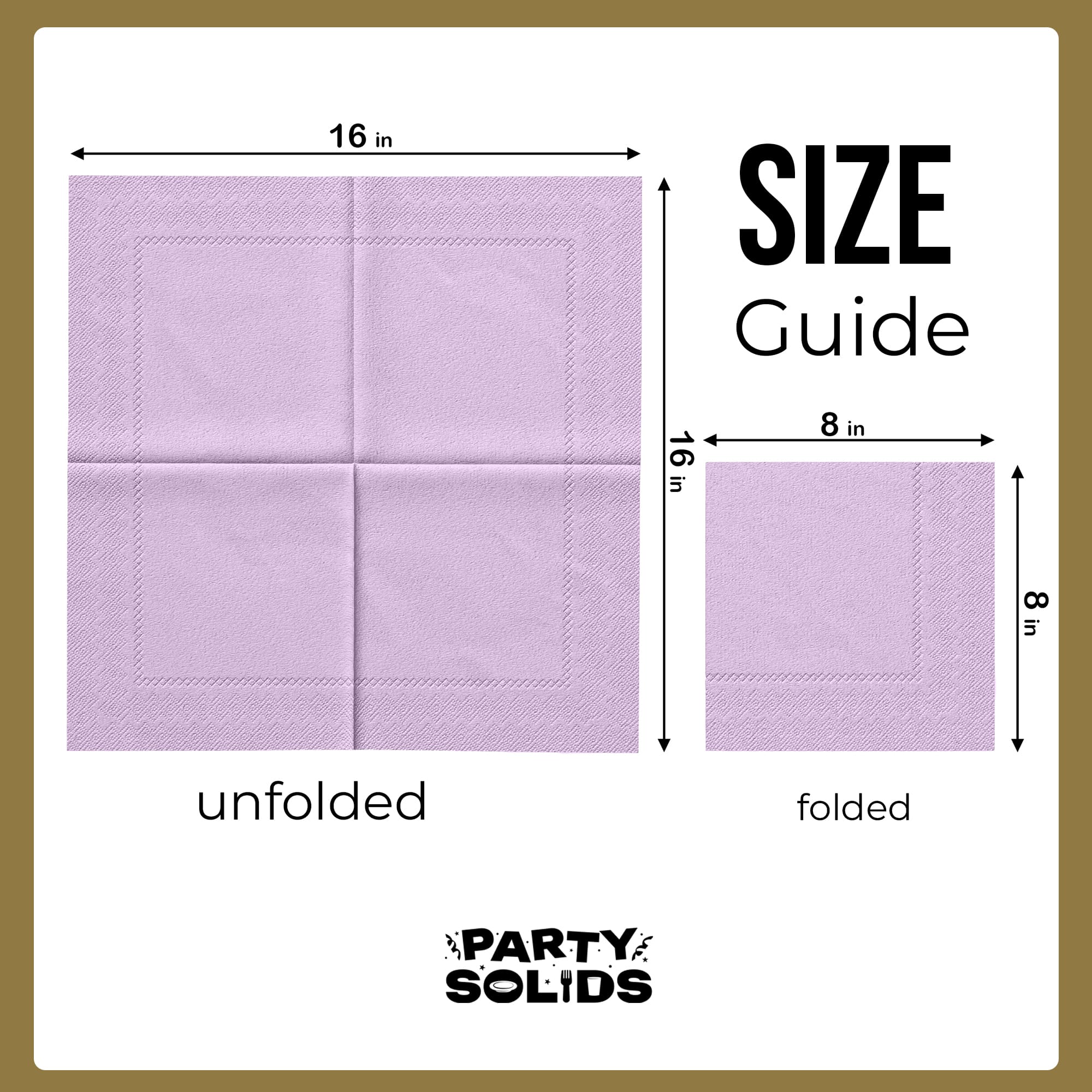 Lavender Dinner Napkins | 100 Count