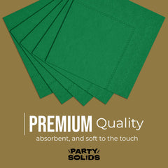 Emerald Green Dinner Napkins | 100 Count