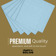 Light Blue Dinner Napkins | 100 Count