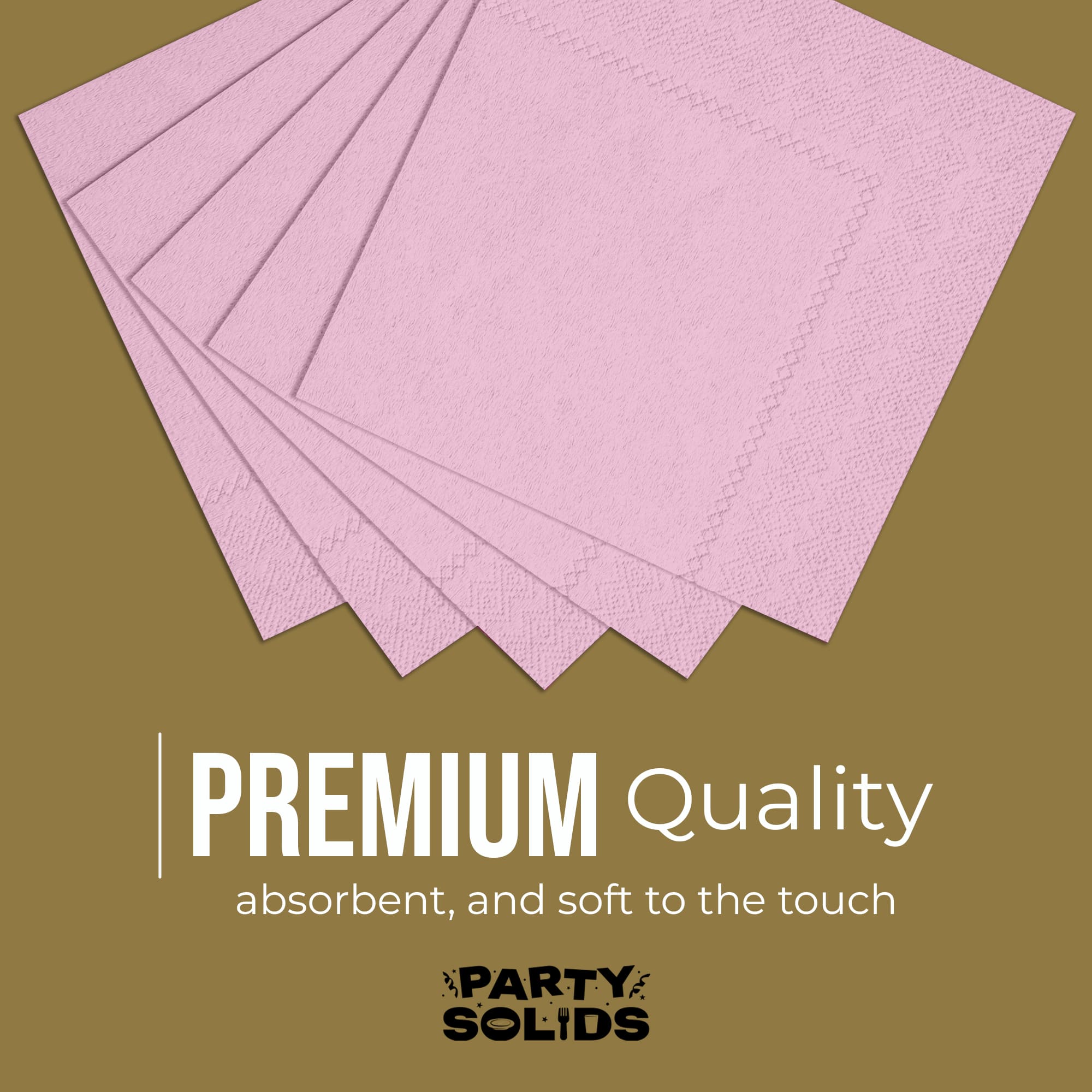 Pink Dinner Napkins | 100 Count