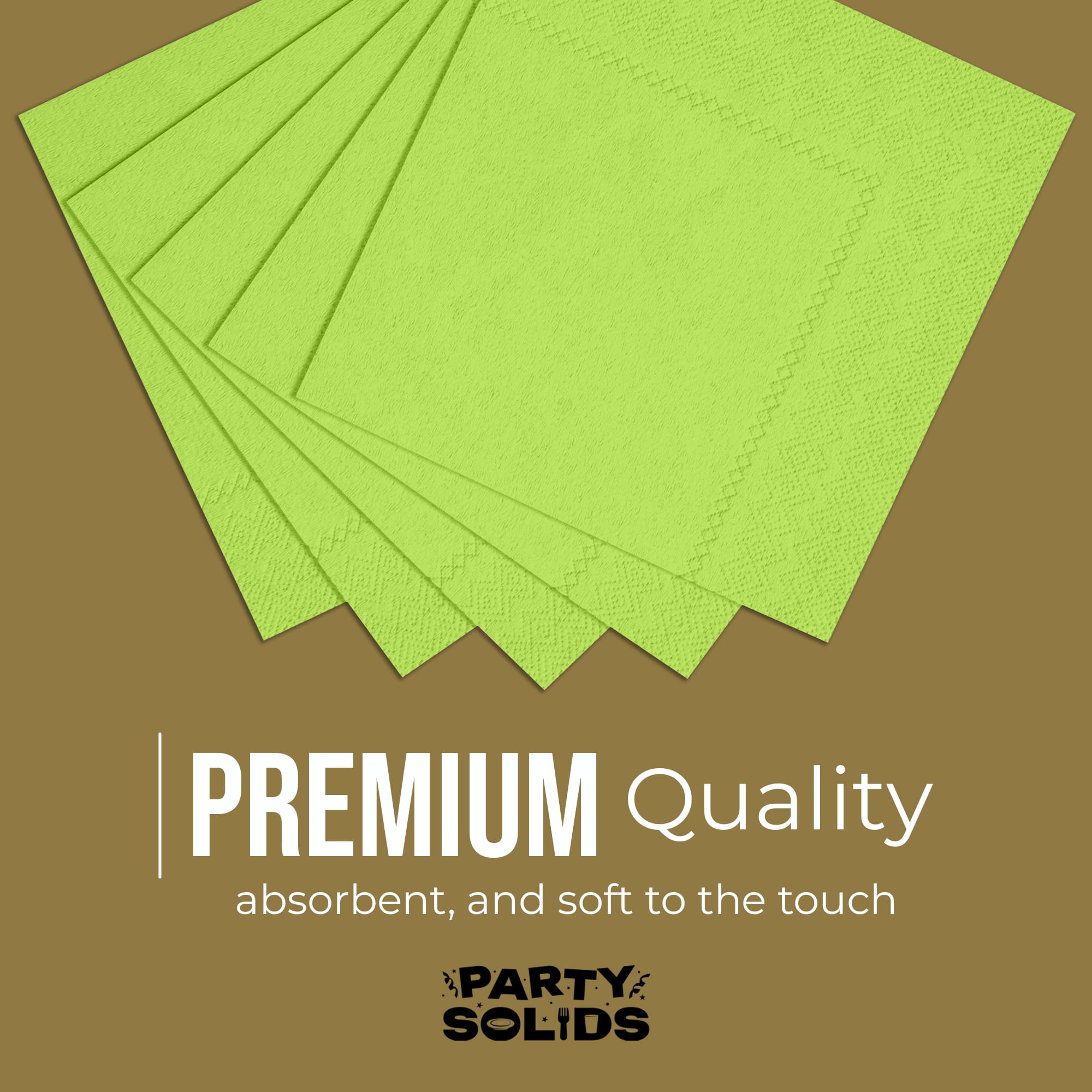 Lime Green Dinner Napkins | 100 Count