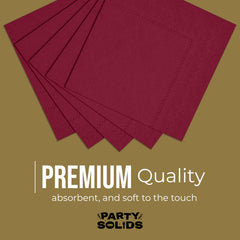 Burgundy Dinner Napkins | 100 Count