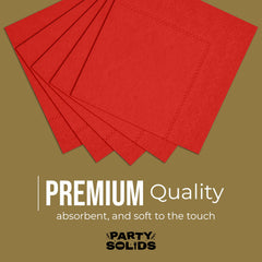 Red Dinner Napkins | 100 Count