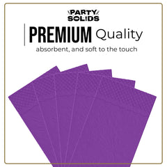 Purple Guest Towel Napkins | 80 Count