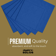Dark Blue Dinner Napkins | 100 Count