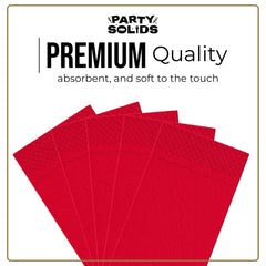 Red Guest Towel Napkins | 80 Count
