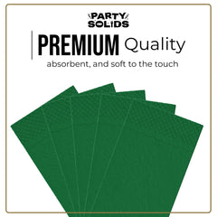 Emerald Green Guest Towel Napkins | 80 Count
