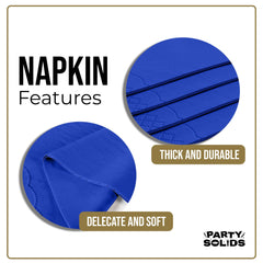 Dark Blue Guest Towel Napkins | 80 Count