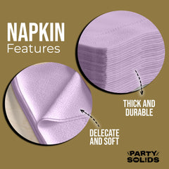 Lavender Dinner Napkins | 100 Count