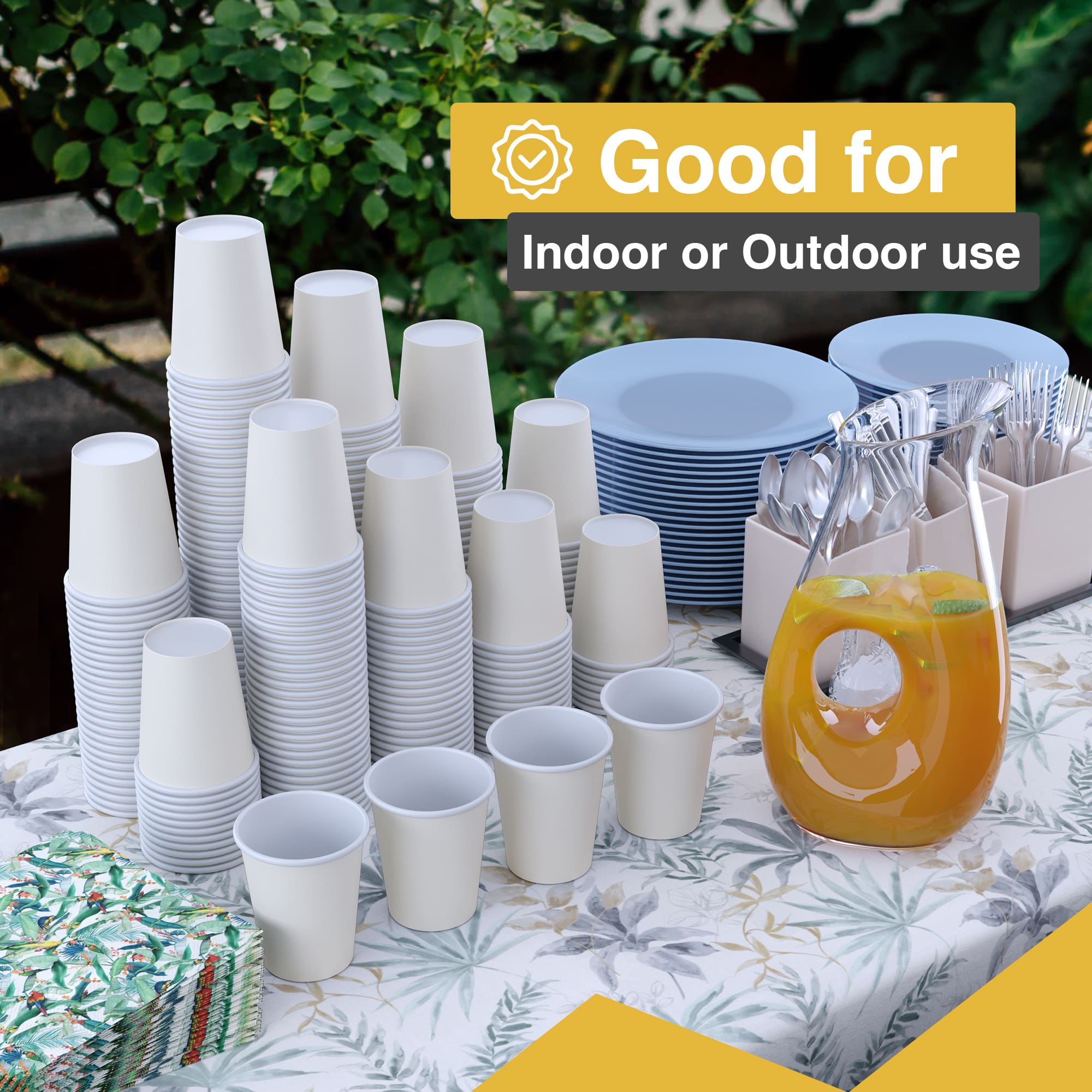 12 Oz. Ivory Paper Cups | 500 Count