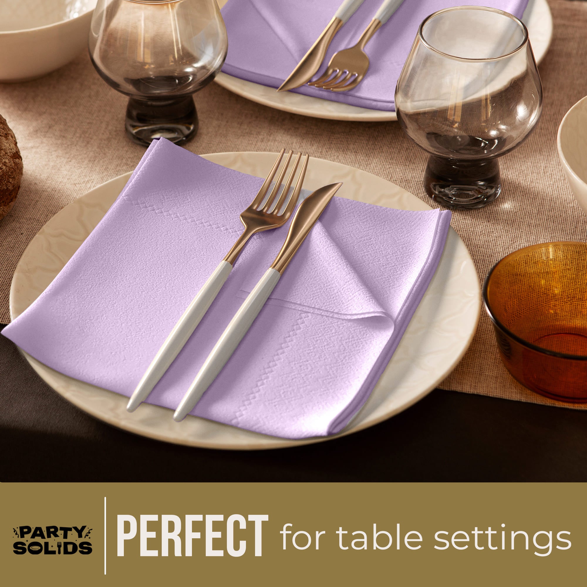 Lavender Dinner Napkins | 100 Count