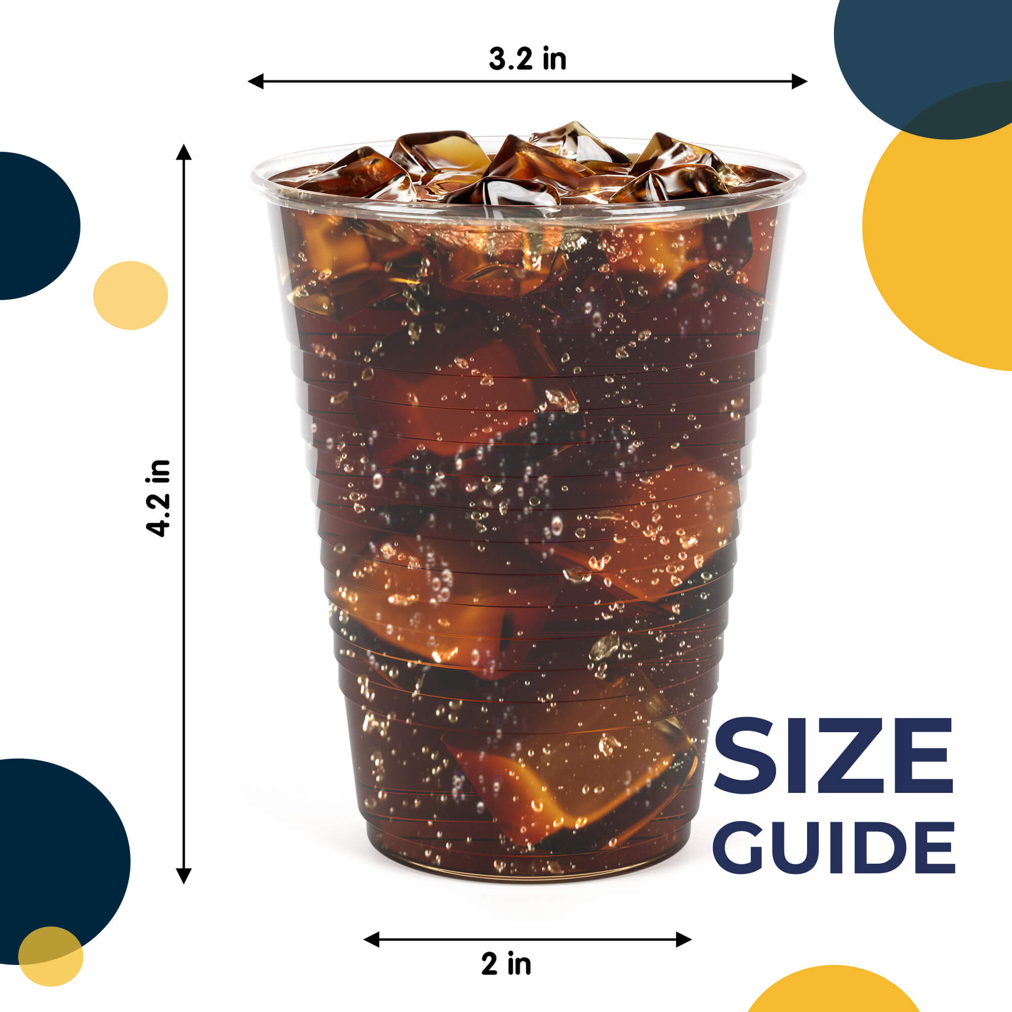 12 Oz. | Clear Plastic Cups | 600 Count