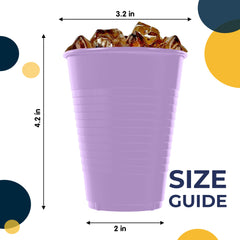 12 Oz. | Lavender Plastic Cups | 600 Count