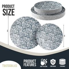 Garden Damask Combo Set | 40 10 In. + 40 8 In.