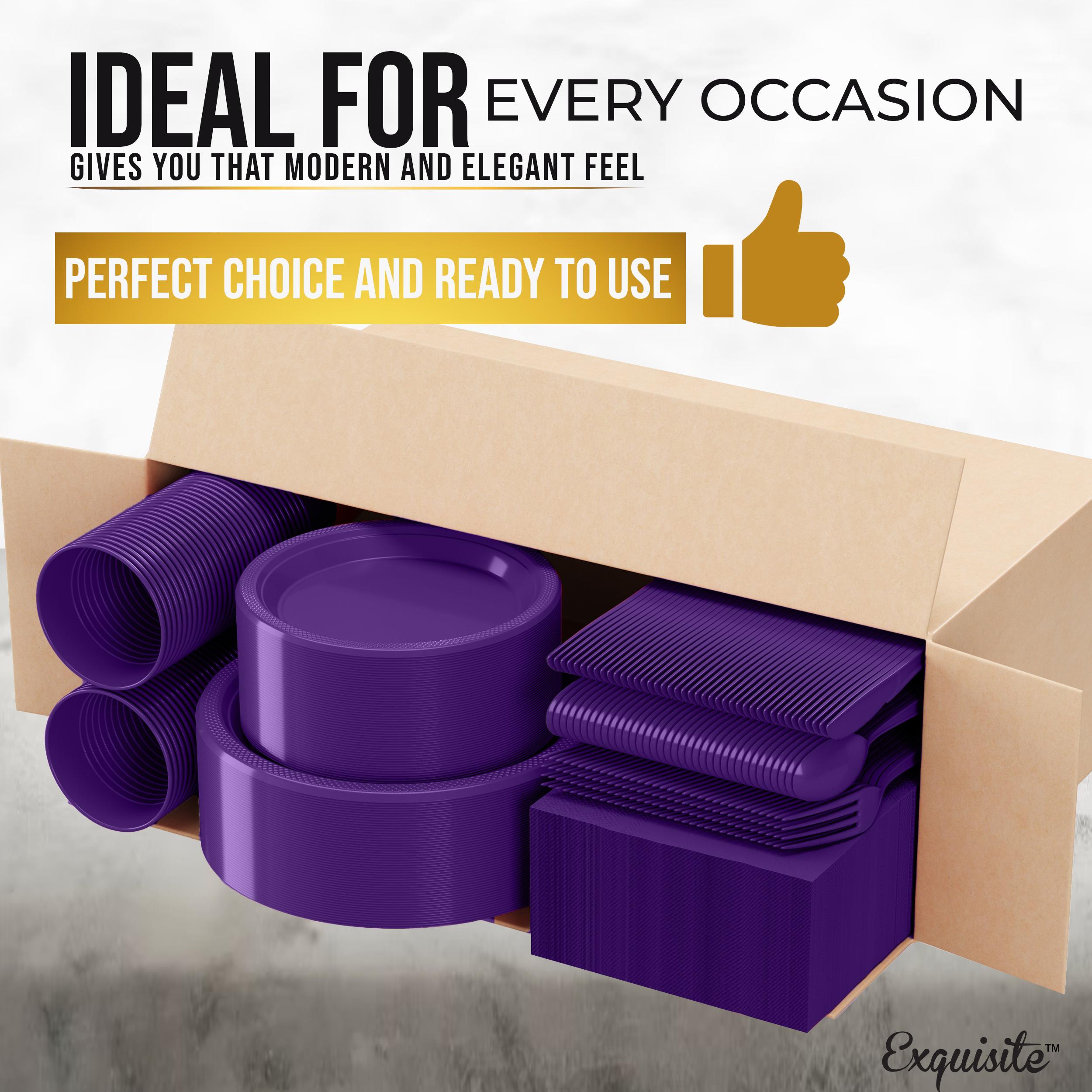 182 Piece Combo Set - Service For 26 - Purple