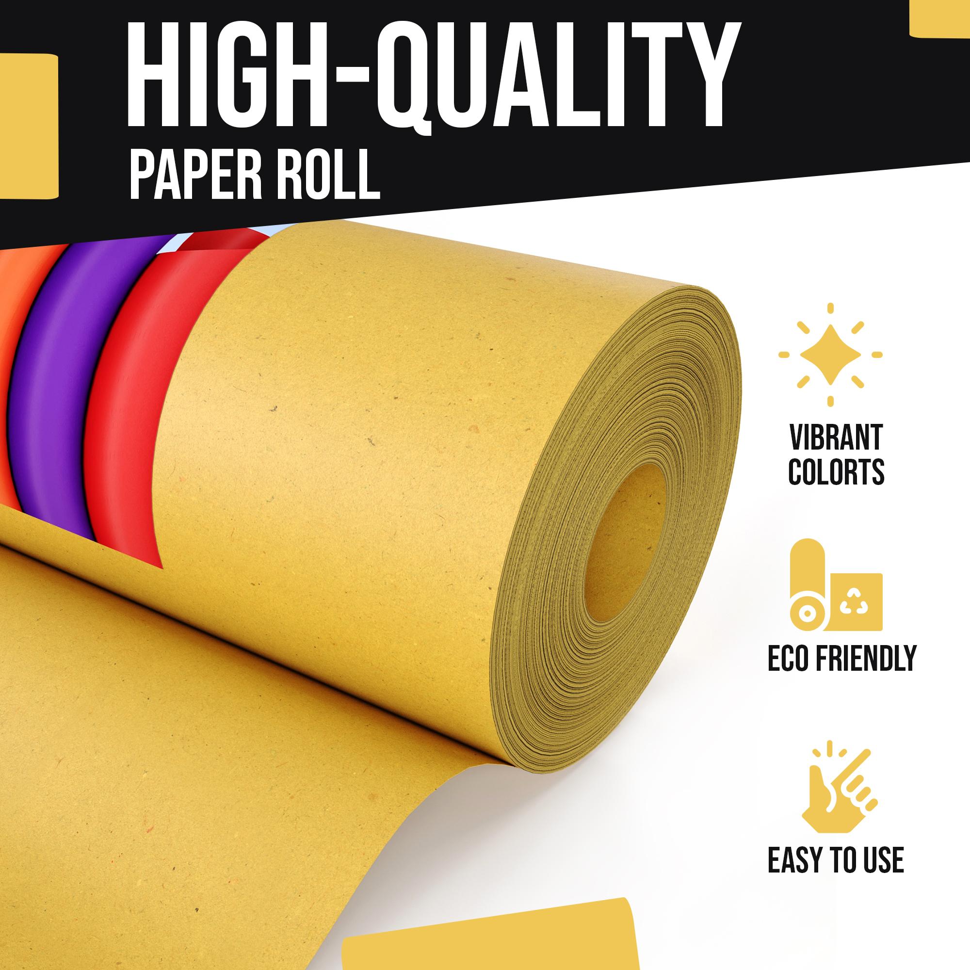 17.75 In. x 110 Ft. Yellow Kraft Paper Roll