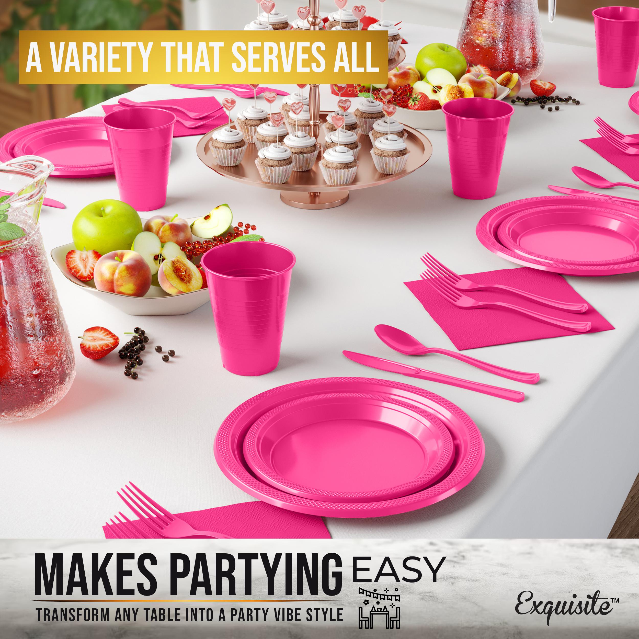 182 Piece Combo Set - Service For 26 - Cerise