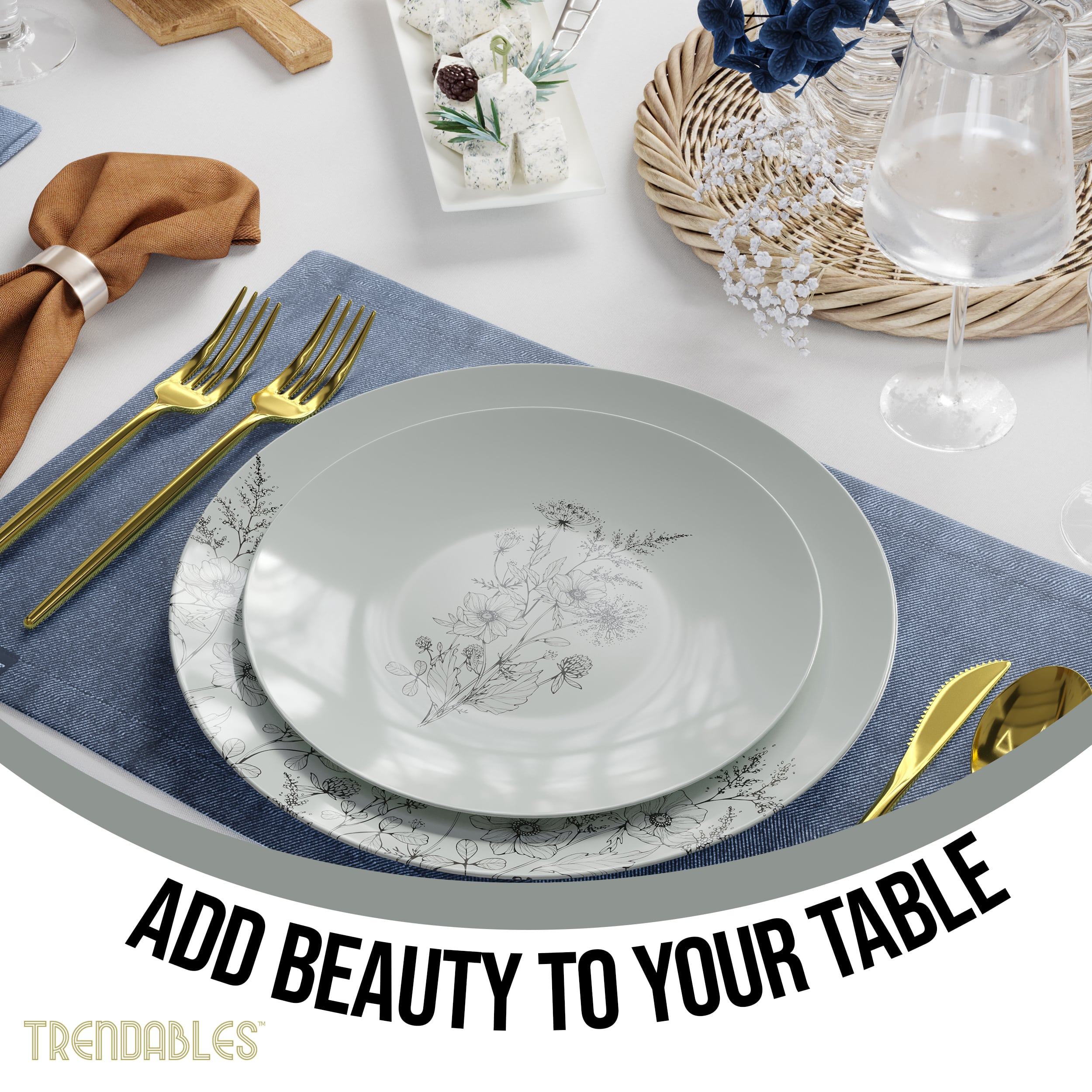 Dandelion Bloom Combo Set | 40 10 In. + 40 8 In.