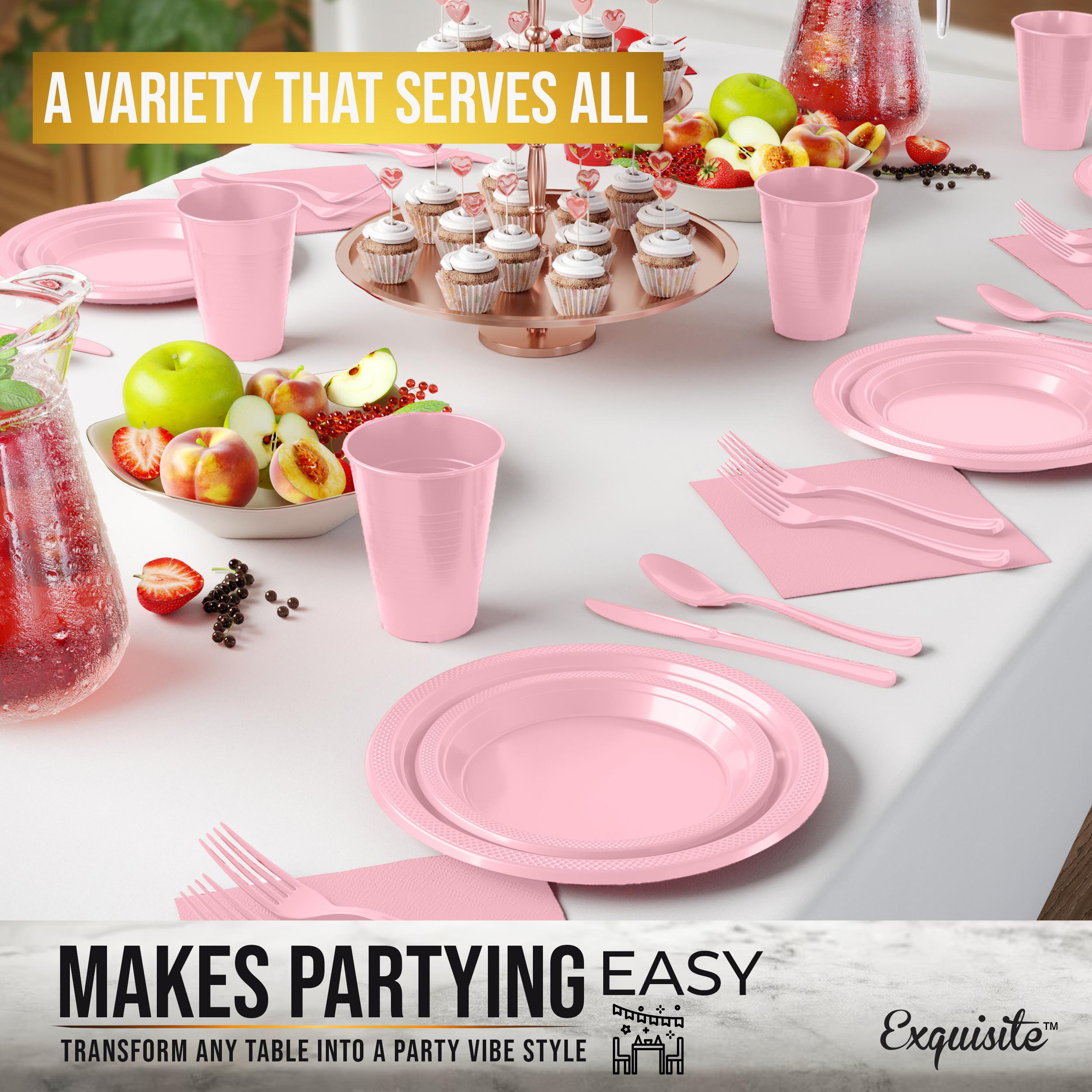 182 Piece Combo Set - Service For 26 - Pink